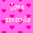 Pixelated pink background with repeating heart shapes and text reading 'Love amanda' in light yellow, arranged in a pattern