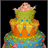Pixelated birthday cake with three tiers and a pig on top, next to blue background text celebrating Killeen's birthday.