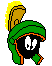 Pixel art character with green helmet, orange accents, black face, and yellow spiky hair; three views show different eye expressions.