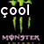 six distinct pixelated icons featuring text, symbols, and stylized imagery including Monster Energy, bananas, Olympic rings, a metallic object, a green face, and flames