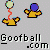 Animated sequence showing a yellow-shirted figure with a blue head holding a green ball, emitting a red spiral that transforms into a white burst and colorful particles.