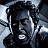 Pixelated grayscale animation of a character with dark hair and glowing eyes, holding an object while displaying multiple poses across frames.