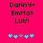 Pixelated text on bright pink background with cyan and gray star-like symbols below, showing animation change in symbol positions.