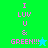 Pixelated text "I LUV U & GREEN!!!" in pink on green and cyan backgrounds with a blue star icon, transitioning to a green star icon.