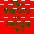 Red background with white checkered pattern displays repeated green text "The Big Guy is coming =:-]" in