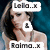 A pixelated image of a woman with long brown hair in a teal background, with text overlays and a white ampersand symbol.