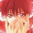 A 48x48 pixel animated contact sheet showing two frames of an anime-style character with red hair and a black background featuring "Anime IM" text.