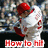 A pixelated image of a baseball player in two poses with red text overlays reading 'How to hit' and 'Chase Utley style'.