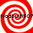 Four red and white spiral patterns arranged in a with black text reading "Modbull1507" overlaid horizontally across the image