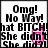 Pixelated text and a pink mobile phone icon on white background with black borders.
