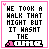 12 identical pixel art with pink borders, each displaying text and a walking figure animation sequence