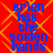 Red background with yellow diamond pattern and blue text reading "brian has the golden hands" repeated in four identical sections.