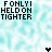 Pixelated text and heart symbols repeat across a light blue patterned background in multiple and
