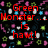 Red pixelated text reads 'Green Monster is here!' over a black background with scattered colorful pixel clusters.