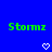 Blue background with green pixelated text 'Stormz' on left and right, two white heart symbols below center.