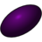 A static oval-shaped icon with a gradient purple color scheme, featuring a lighter central highlight and darker edges against a light gray background.