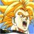 Pixelated image of a character with spiky orange hair, wide eyes, and an open mouth against a blue background.