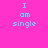 Pixelated text "I am single" in light blue on bright pink background with yellow rectangular overlays in different positions across frames.
