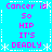 Pixelated text on cyan background with white decorative borders, repeating 'Cancer is so HIP IT'S DEADLY' in pink and white lettering across four identical quadrants.