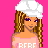 Pixel art contact sheet showing multiple frames of a single animated buddy icon with pink background, featuring a cartoon woman in various poses and outfits with visible text elements.