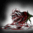 A red rose with green leaves on a gradient background, showing subtle animation changes across frames.