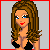 A 4x3 contact sheet of pixel art frames showing a female character with brown hair in various poses and flame effects on her dress, alongside text phrases "HOT," "like," and "FIRE!" with hearts.