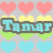 Pixelated heart-themed buddy icon with two distinct sections: left side shows pink, yellow, green, and blue hearts on gray background; right side displays rainbow-colored hearts on white background.