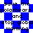 Blue and white pixelated background with repeated text 'save the polarbears and stop global warming' in black block letters.