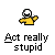 Pixelated character in yellow shirt with white helmet, arms extended left and right on gray background beneath text.