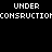 Four quadrants display 'UNDER CONSTRUCTION' text in white pixelated font on black, olive green, yellow, and dark olive backgrounds.