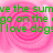 Green pixelated text on a pink spiral background with a gray rectangular overlay on the right side.