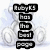 A vertical stack of five black rectangular buttons with white text on a light gray background, each button displaying different abbreviations.