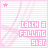A contact sheet of five animated frames showing a pink-themed icon with falling star text and motion effects on a striped background.