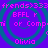 Pixelated purple background with cyan spiral patterns and repeated pink text elements including 'trends>333', 'BFLL r', 'or Compi', and 'Olivia' in a
