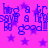 A static image with a bright pink background featuring repeated blue text and purple stars.