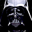 Pixelated image of Darth Vader with green text reading 'I love rittany', 'dance dance party!!!', 'I am your Father', and 'lol' on black background.