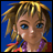 A pixelated anime-style character with blonde hair and blue eyes on a solid blue background, next to stylized text reading "Anime IM" and "com" on a black background.