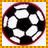 A pixelated soccer ball icon with dark red border on left, next to pink background displaying 'jenna' and '#1' text.