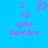 Pixelated pink text and symbols on a solid blue background, with two identical side-by-side layouts featuring 'I', '<3', 'you', and 'Deirdre' in vertical alignment.