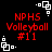 Red text on black background with white pixelated corner decorations, four identical copies arranged in a