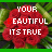 A 3x3 contact sheet of animated frames showing a bouquet of red roses with overlaid text, where the letter 'E' in "BEAUTIFUL" changes color across frames.