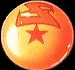 A 4x4 contact sheet of 16 animated frames showing a yellow-orange spherical icon with red star and abstract symbol that changes shape across frames.