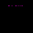 Animated pixel art sequence showing text 'DO YOU BELIEVE IN MAGIC?' in pink and blue hues against a black background with scattered colored dots.