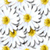 Static pattern of yellow circular shapes and gray abstract line fragments on a white background with light blue and gray pixelation.