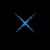 Two blue X-shaped icons on black background, two pink-purple starburst effects with dark lower halves, and four colorful stars in blue-green-orange-red arrangement.