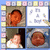 six pixelated images showing a cartoon character with orange hair and brown skin in various poses, including close-ups and full-body views