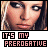 Animated contact sheet of 18 frames showing a woman's face with subtle expression changes and repeated text "IT'S MY PREROGATIVE" below each frame on gray background.