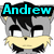 Pixelated cartoon fox head with gray fur, black hair, and yellow muzzle, displaying three different text labels above its head.