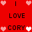 Red background with pixelated text and heart symbols arranged in a pattern
