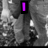A grayscale image of a person with purple text overlays reading "I Love You, Eric" across two